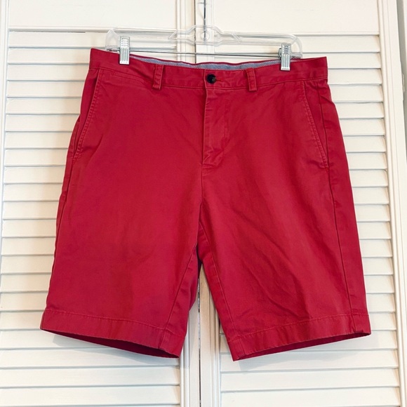 Brooks Brothers Light Red Flat Front Chino Shorts Size 33 Waist Men’s - Picture 1 of 7
